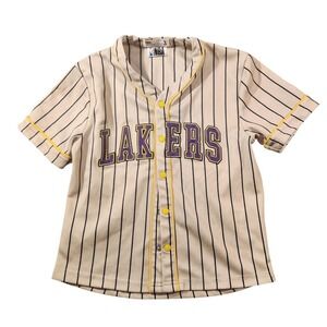 Los Angeles Lakers Jersey Kids 3T Beige NBA Basketball Cotton On Toddler Shirt